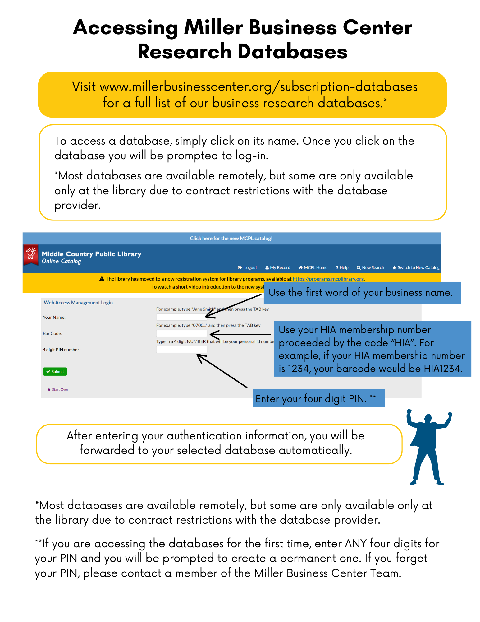 Database Help One-sheet